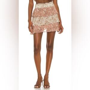 🆕Show Me Your Mumu Skirt in Floral Print Mix SZ S NEW!